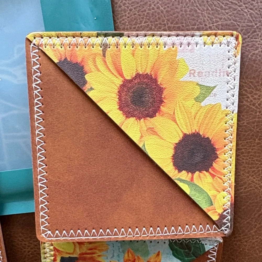 3pc Sunflower Corner Bookmark Pocket - Yellow Sunflower